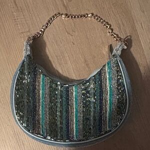 Liz Claiborne Beaded Chain Strap Bag